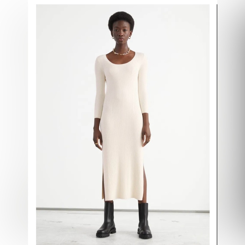New - &Other Stories Ribbed Sweater Dress